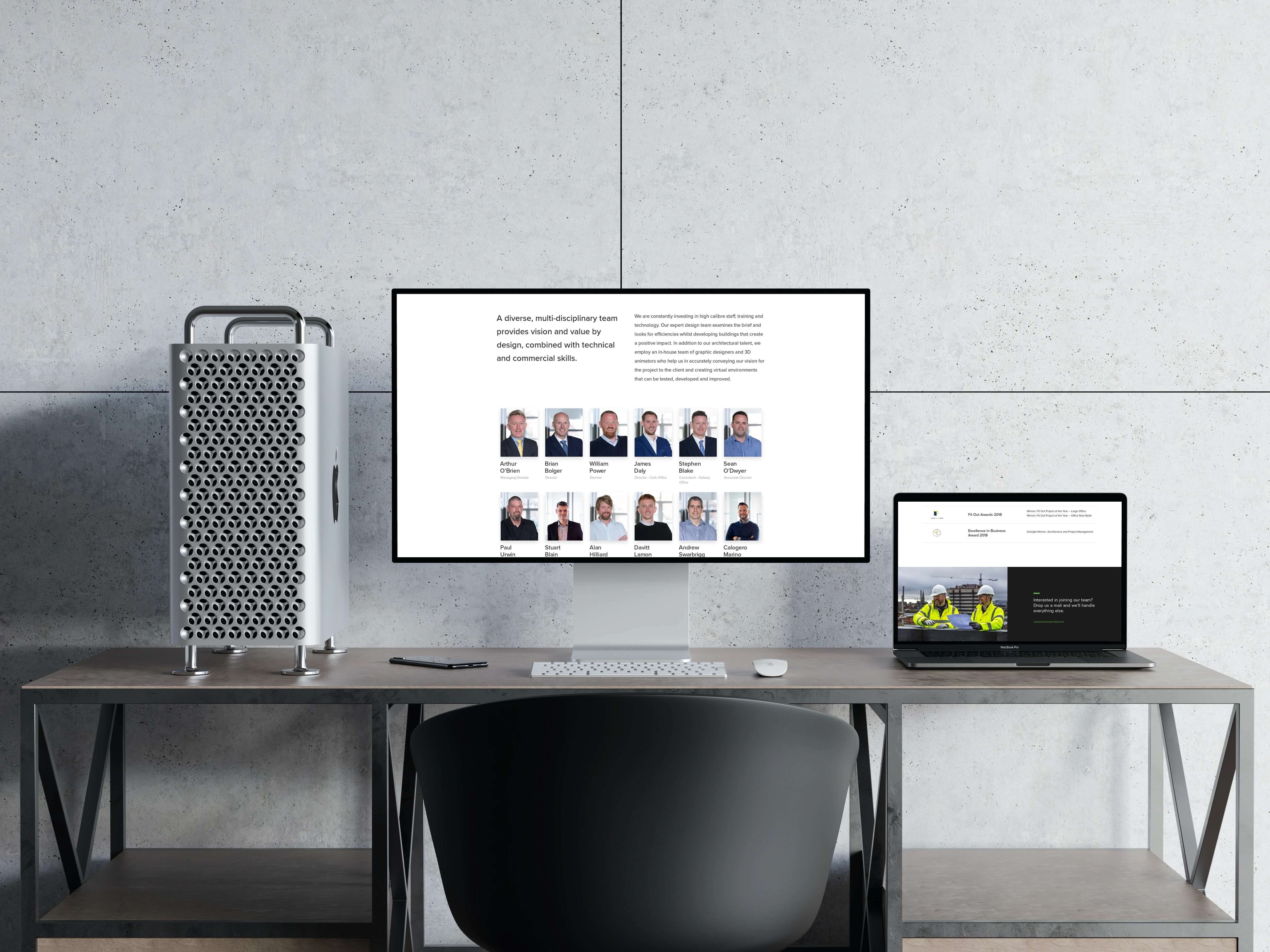 C+W O’Brien Architects web design project