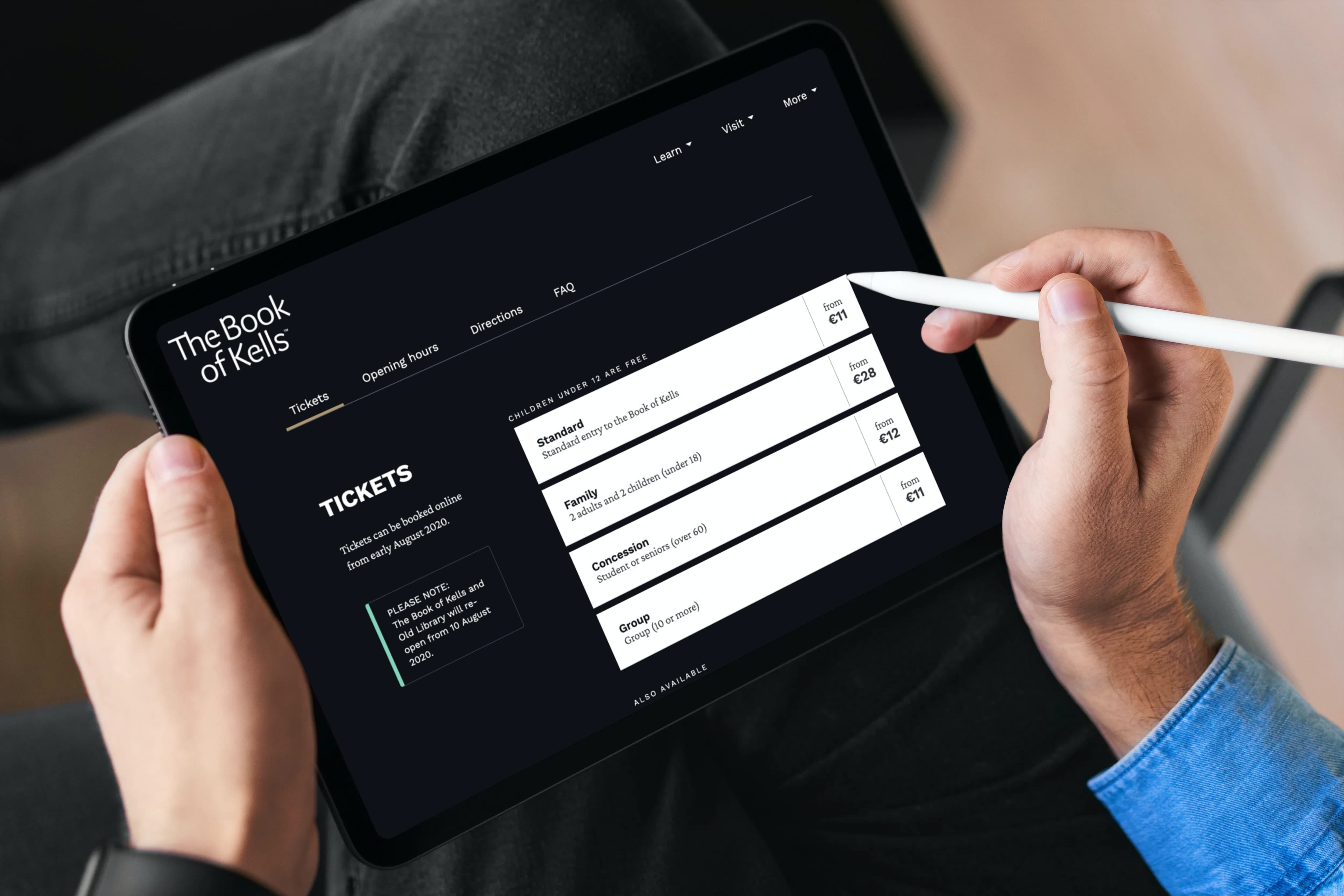 Book of Kells web design project